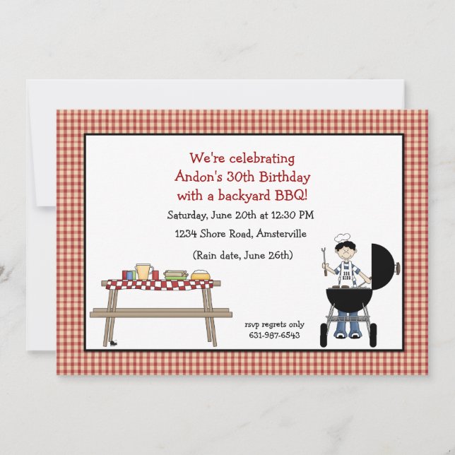 Barbeque Time Invitation (Front)