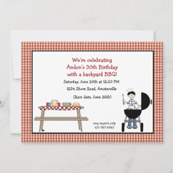 Barbeque Time Invitation by PixiePrints at Zazzle