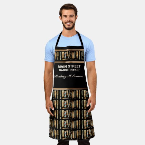 BARBER All_Over Print Apron