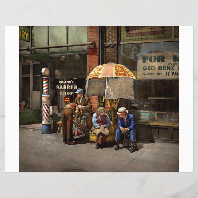 Barber - At Nelson's Barber Shop 1937 Flyer (Front)