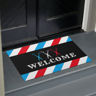Barber Shop Non-slip Doormat Kitchen Mat Gorilla Vintage Logo Balcony Carpet  Welcome Rug Home Decorative