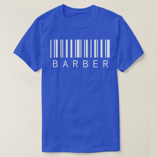 Barber Barcode T-Shirt (Design Front)