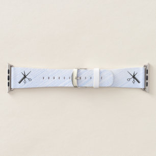 Barber Beautician Design Blue Apple Watch Band