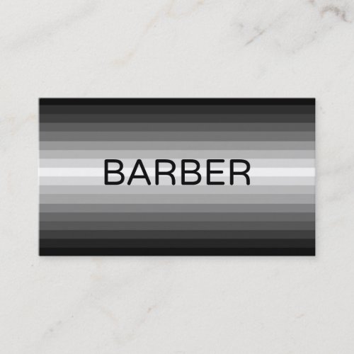 Barber Black to White Business Card