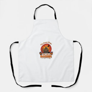 Barber Broom Broke Halloween Pumpkin Clipper Haunt Apron