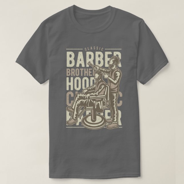 Barber Brotherhood 16 T-Shirt (Design Front)