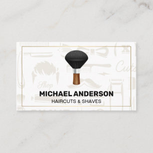 Barber Brush   Shop Owner Business Card