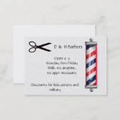 barber business business card (Front/Back)