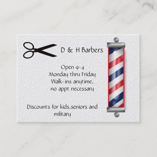 barber business business card templates