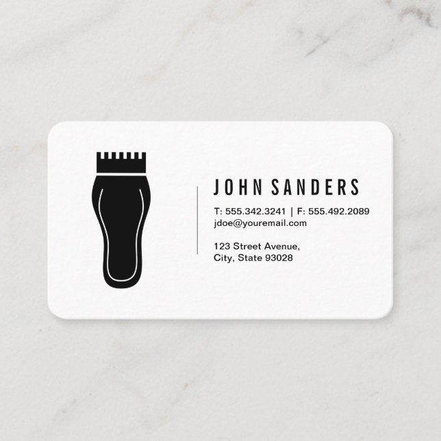 Barber Business Card (Front)