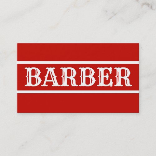 Barber Business Card