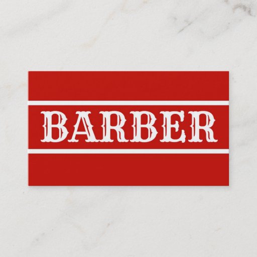 Customizable Barber Business Card