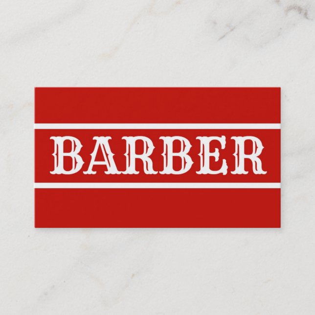 Barber Business Card (Front)