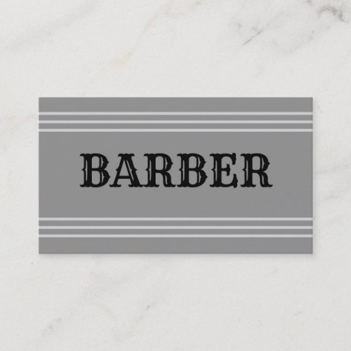 Customizable Barber Business Card