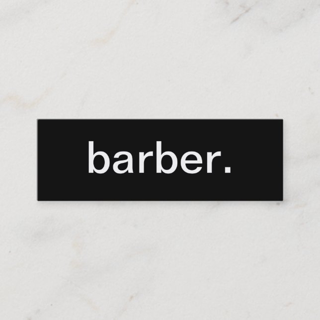 Barber Business Card (Front)