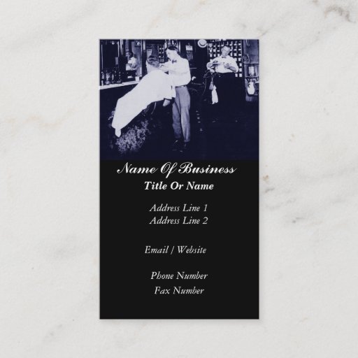 Customizable Barber Business Card
