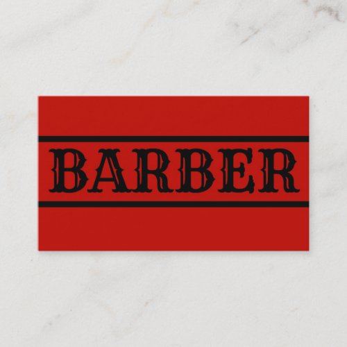 Barber Business Card