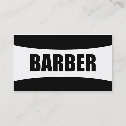 Customizable Barber Business Card