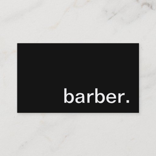 Customizable Barber Business Card