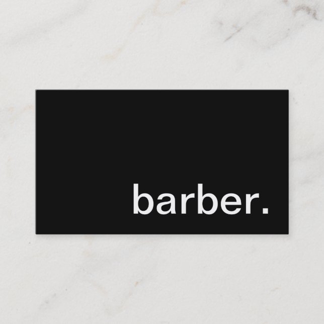 Barber Business Card (Front)