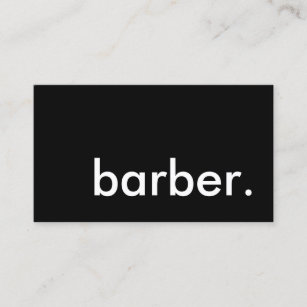 barber. business card