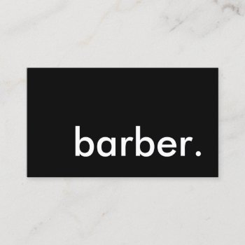 Barber. Business Card by asyrum at Zazzle