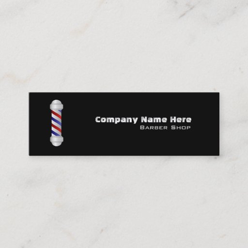 Customizable Barber Business Cards