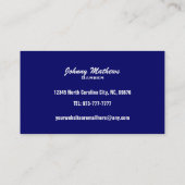 Barber Business Cards- color changeable Business Card (Back)