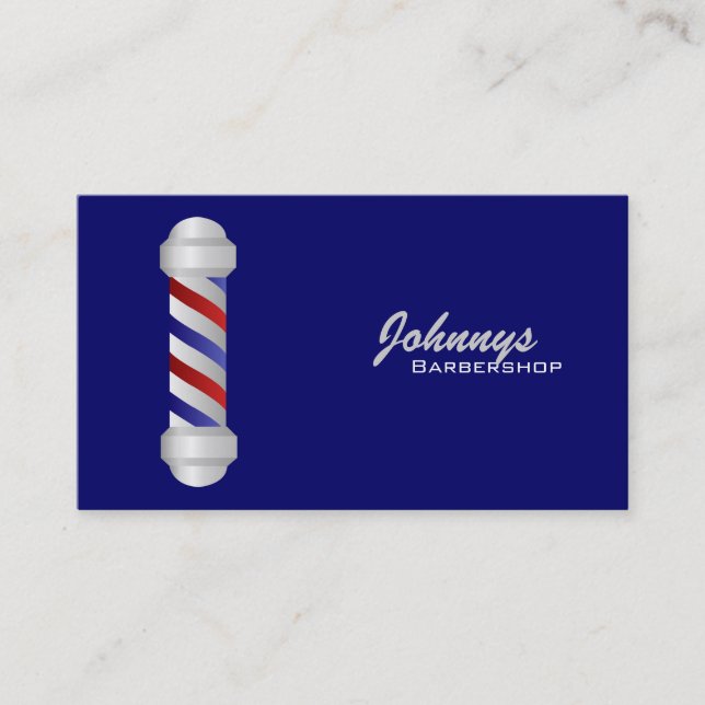 Barber Business Cards- color changeable Card (Front)