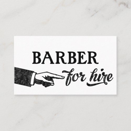 Barber Business Cards _ Cool Vintage