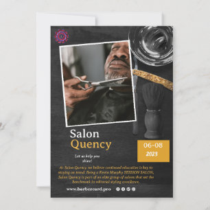barber business/invitations card