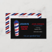 barber businesscard with appointment card on back (Front/Back)