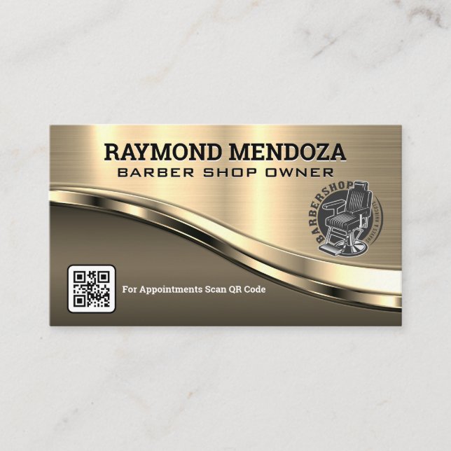 Barber Chair | Hair Cut and Beauty Business Card (Front)