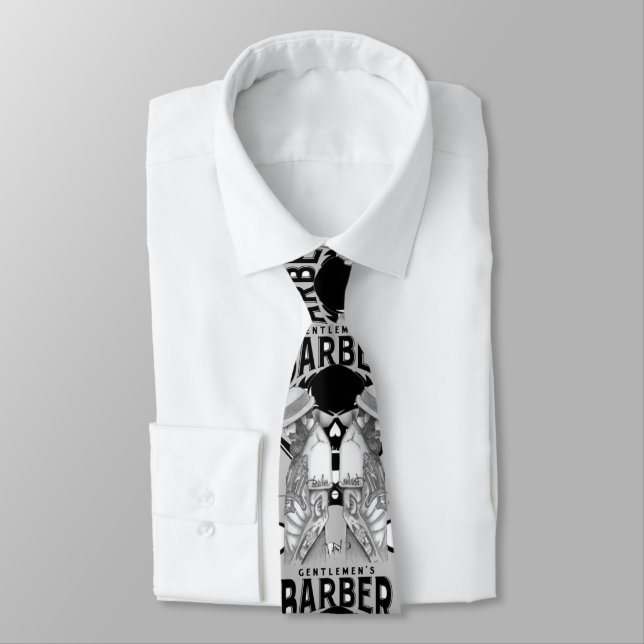 barber club neck tie (Tied)