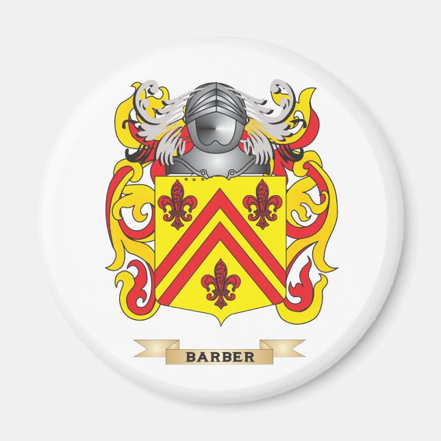 Barber Coat of Arms (Family Crest) Magnet (Front)