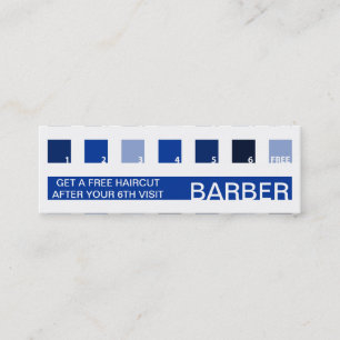 BARBER customer appreciation (mod squares) Loyalty Card