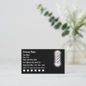 Barber Customer Loyalty Business Cards (Standing Front)