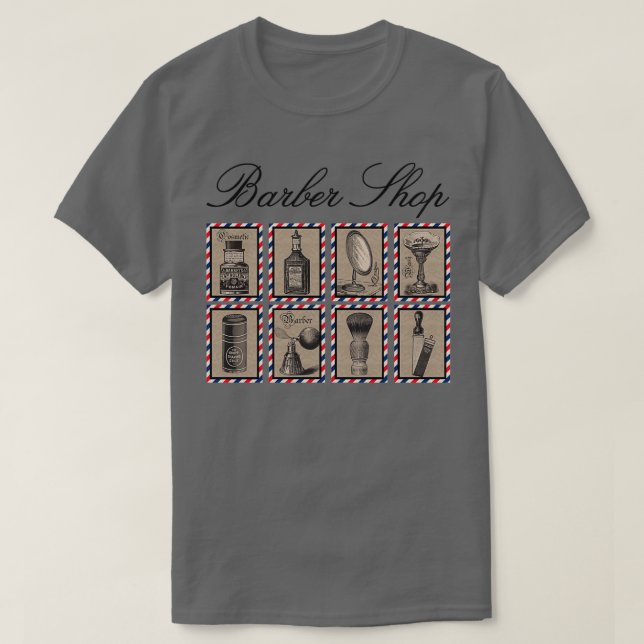 Barber Elements Barber Shop Elements of the Barber T-Shirt (Design Front)