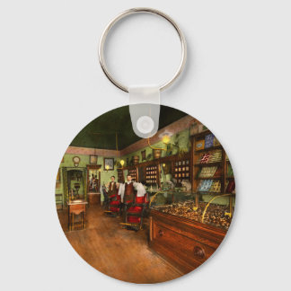 Barber - Free pipe with every haircut 1900 Keychain