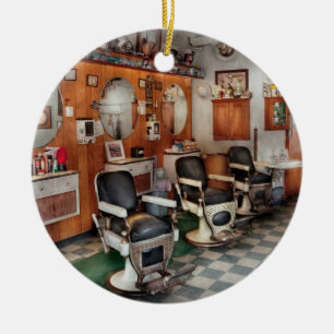Barber - Frenchtown Barbers  Ceramic Ornament
