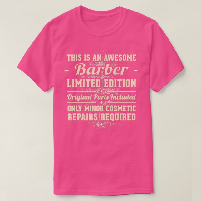 Barber Funny Job Gift T-Shirt (Design Front)