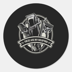 Barber Hair Cutter Hairstylist Hair Stylist Gift T Classic Round Sticker