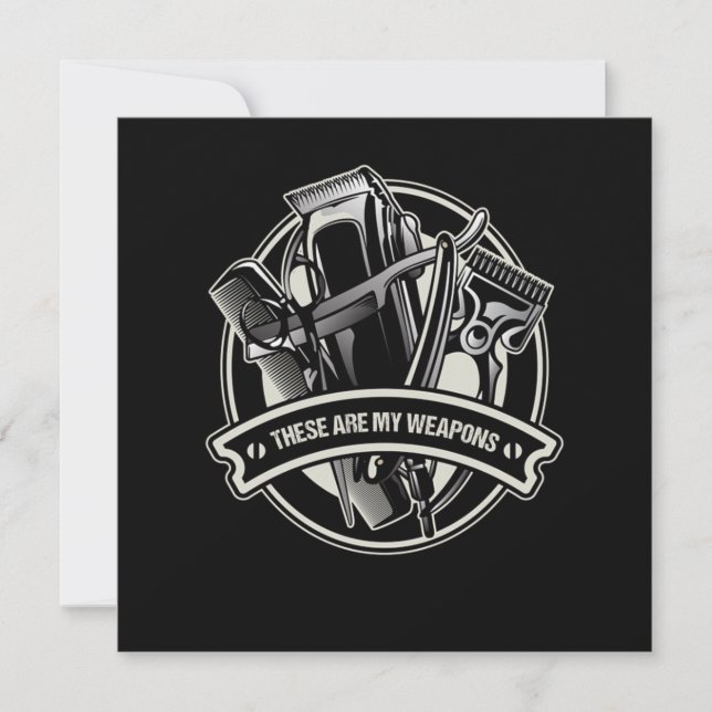 Barber Hair Cutter Hairstylist Hair Stylist Gift T Invitation (Front)