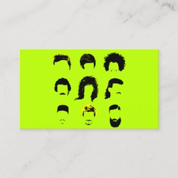 Barber Hair Salon - Various Hairstyles Business Card by uterfan at Zazzle