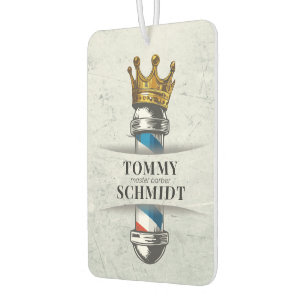 Barber Hair Shop King Crown Barber Pole Hair Salon Air Freshener