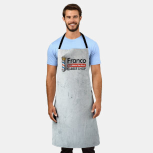 Barber Hair Shop King Crown Barber Pole Hair Salon Apron