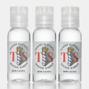 Barber Hair Shop King Crown Barber Pole Hair Salon Hand Sanitizer