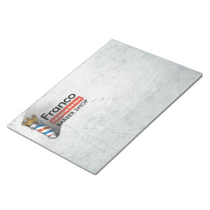 Barber Hair Shop King Crown Barber Pole Hair Salon Notepad