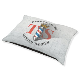 Barber Hair Shop King Crown Barber Pole Hair Salon Pet Bed