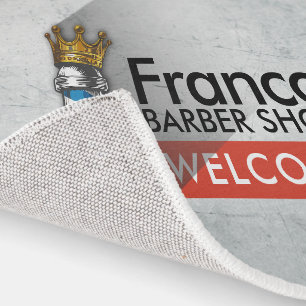 Barber Hair Shop King Crown Barber Pole Hair Salon Rug